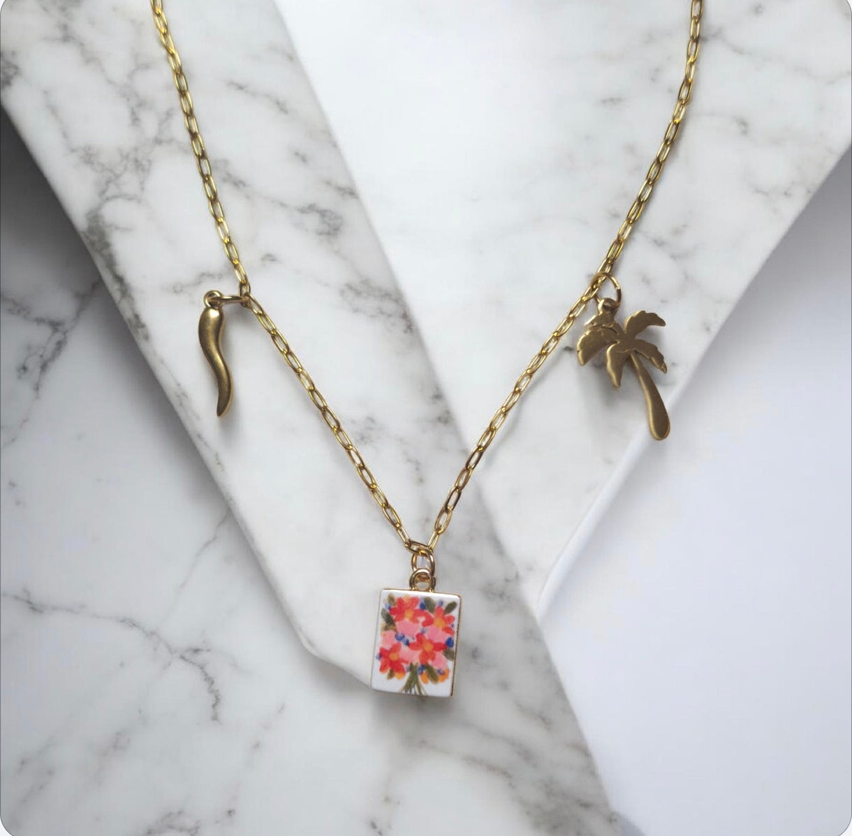 Collier FLEUR - Création BY maletim