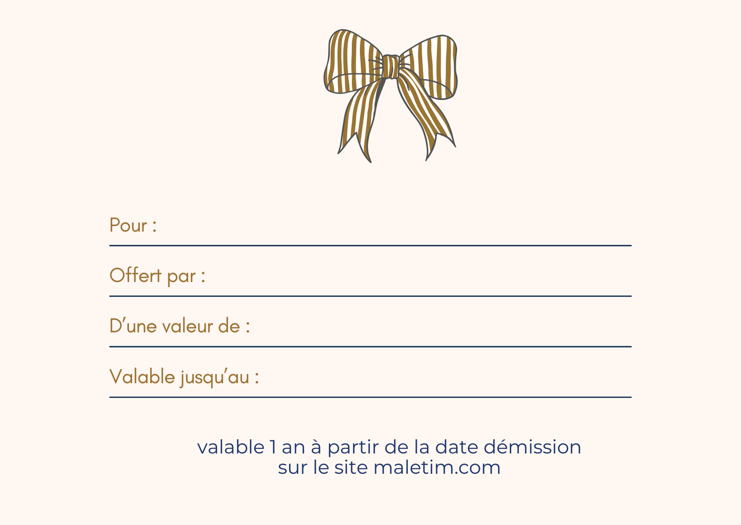 Carte-cadeau maletim