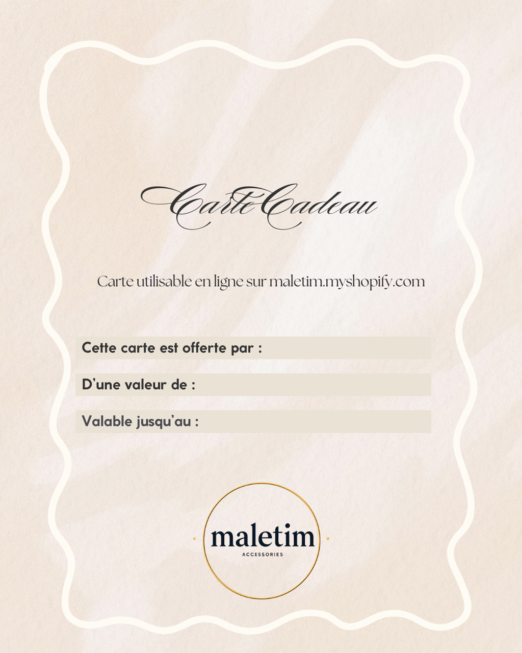 Carte-cadeau maletim