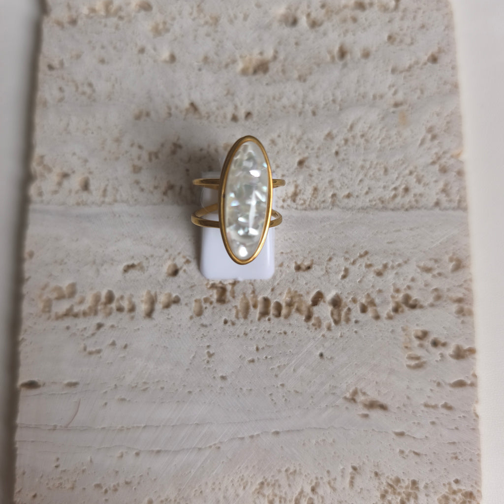 Bague SILENE blanche