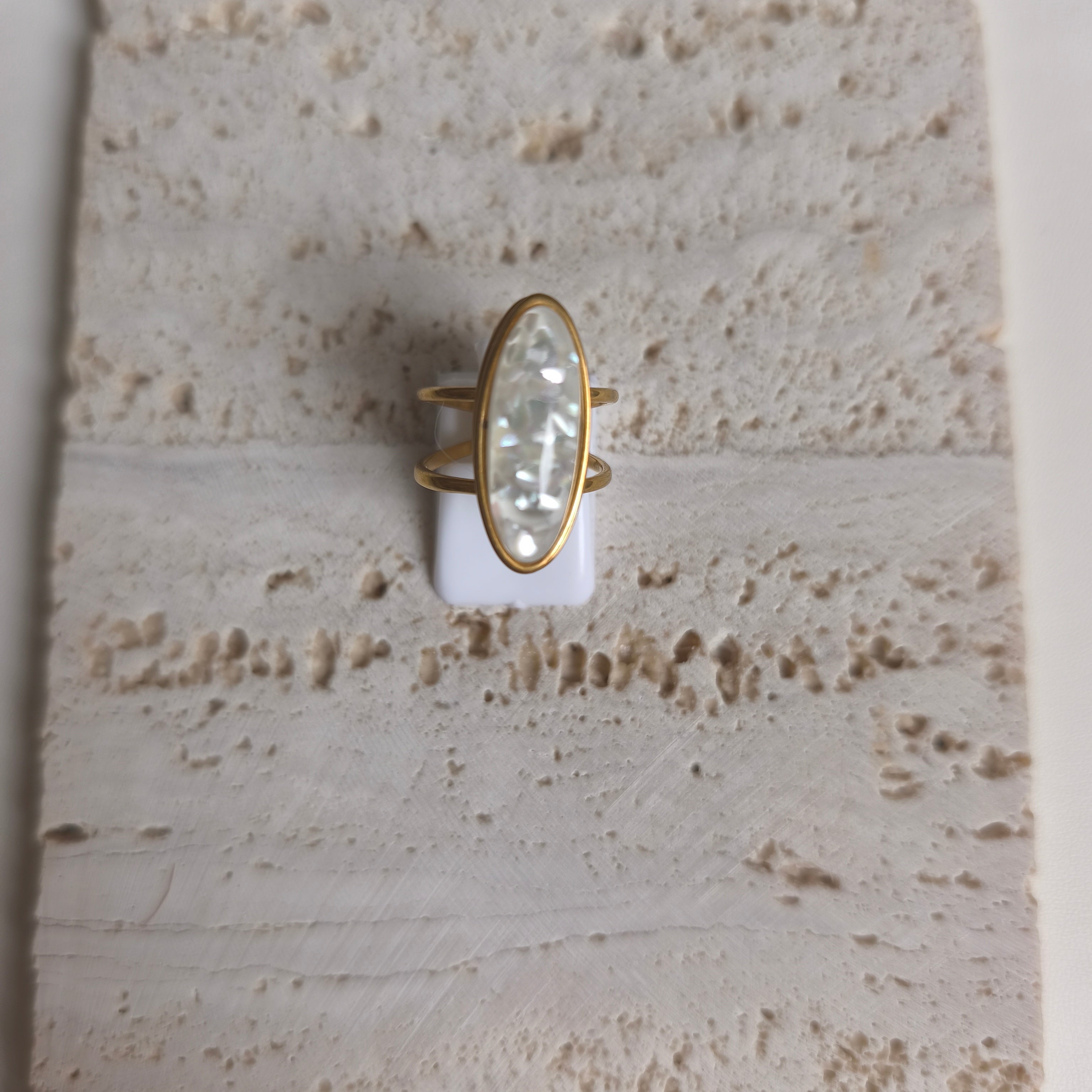 Bague SILENE blanche