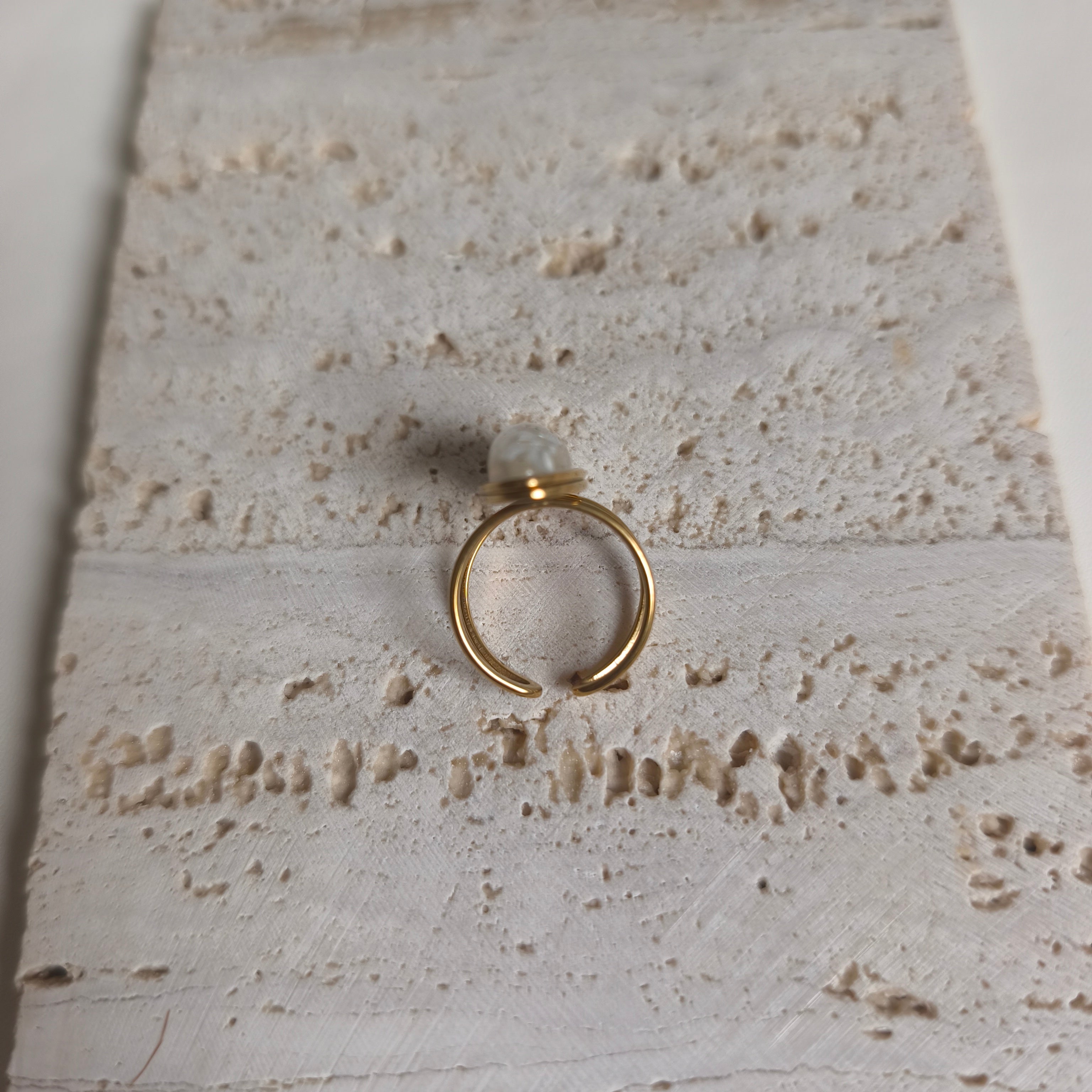 Bague SILENE blanche