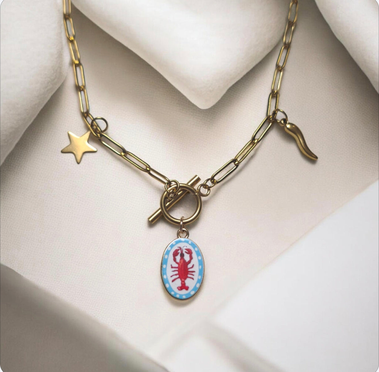 Collier HOMARD- Création BY maletim