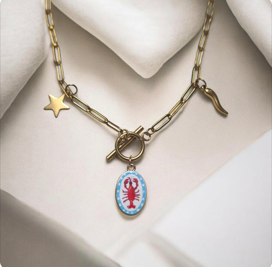 Collier HOMARD- Création BY maletim