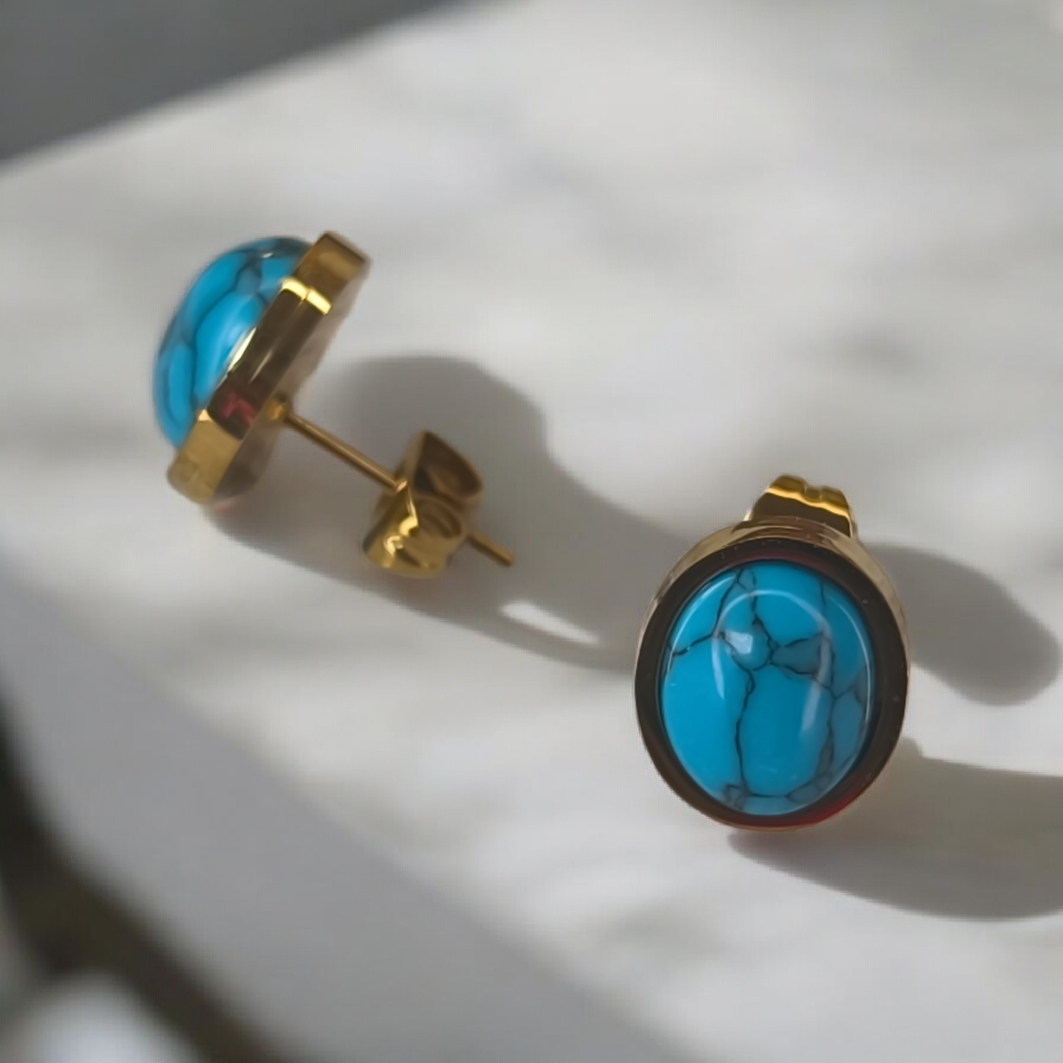 Boucles d'oreilles TURQUOISE