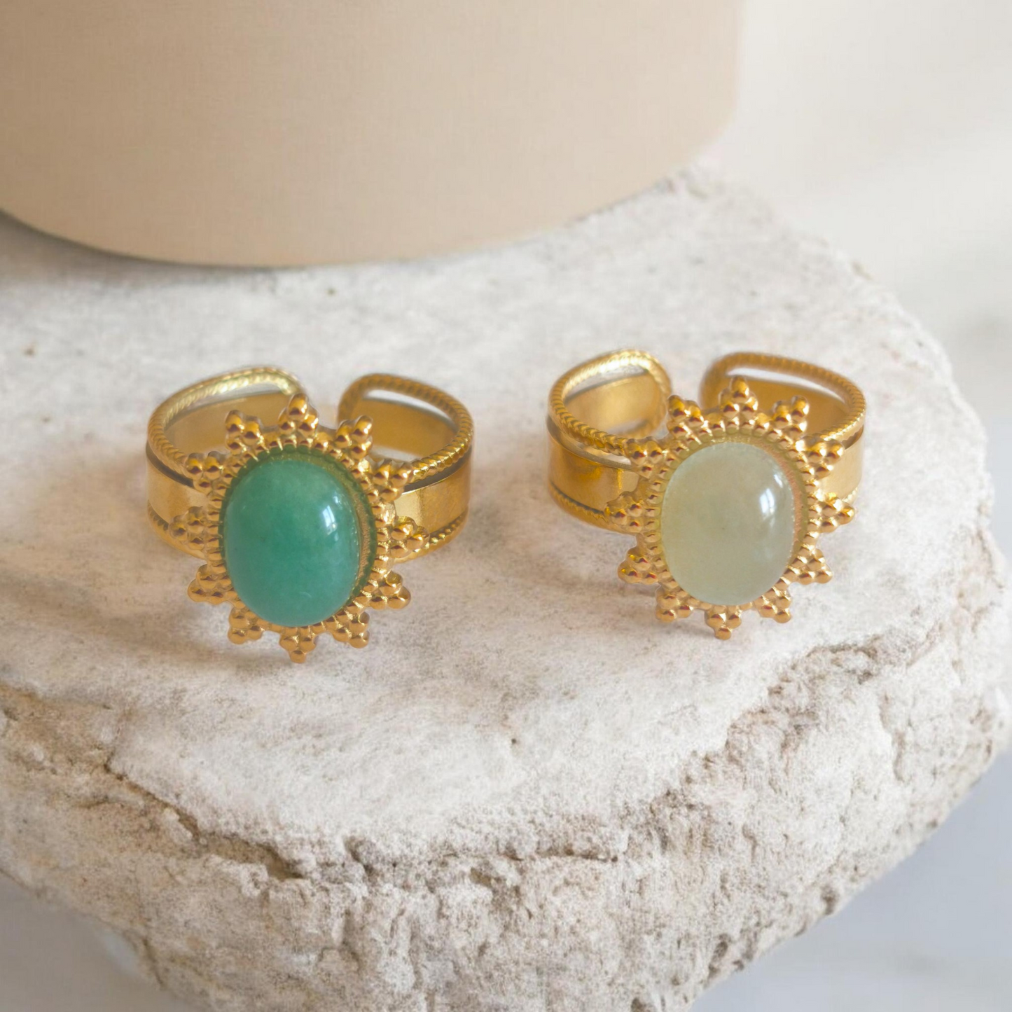 Bague LIRIELLE Vert d'eau